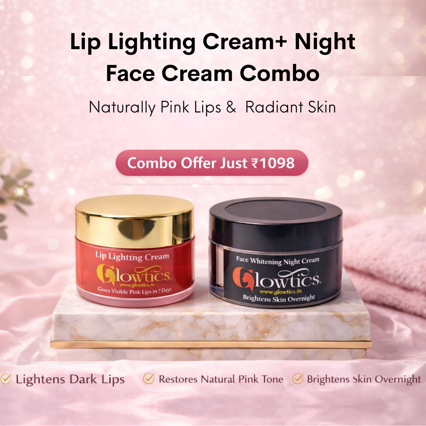 Glowtics Lip Ligting & Face Night Combo
